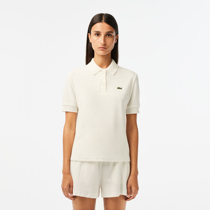 Women’s Lacoste Organic Cotton Terry Polo Shirt - DF6562-00-70V