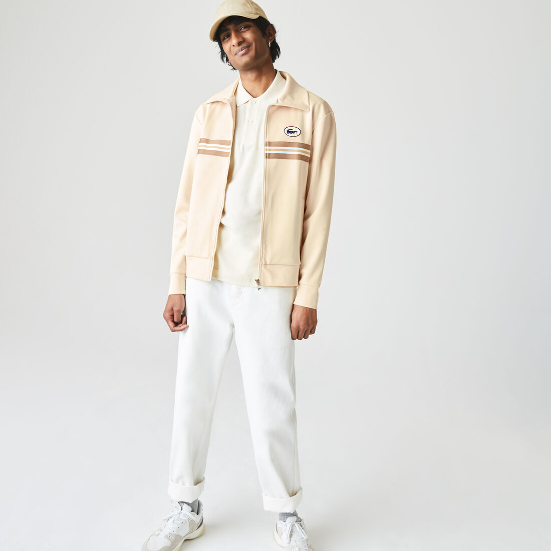 Men’s Heritage Striped Band And Badge Zip Sweatshirt Men’s Heritage Striped Band And Badge Zip Sweatshirt