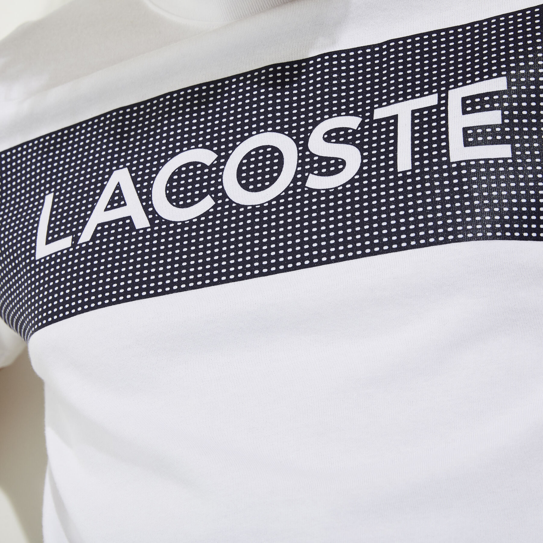 men s lacoste sport printed breathable t shirt