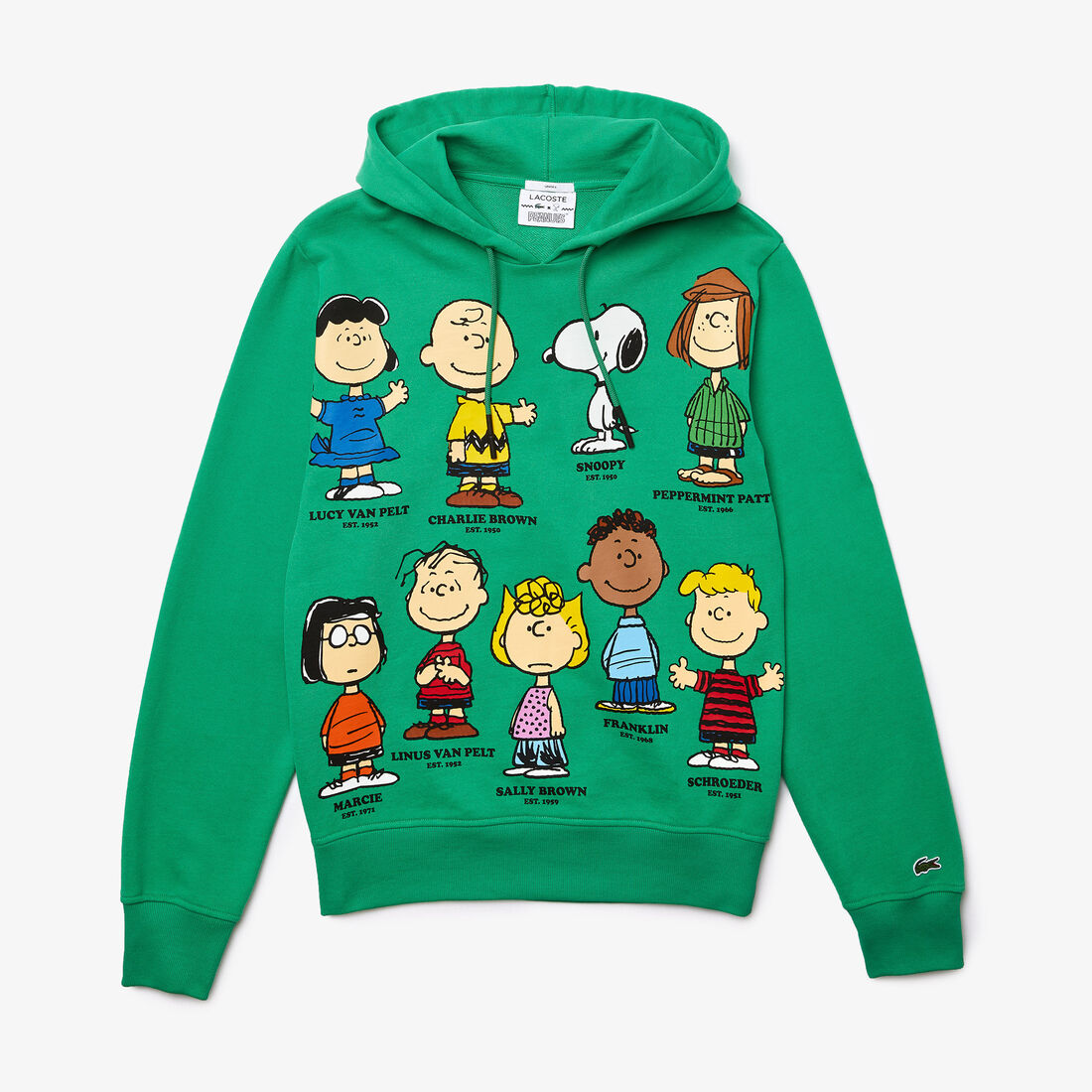 سويت شيرت من القطن العضوي بقلنسوة للجنسين من Lacoste x Peanuts سويت شيرت من القطن العضوي بقلنسوة للجنسين من Lacoste x Peanuts