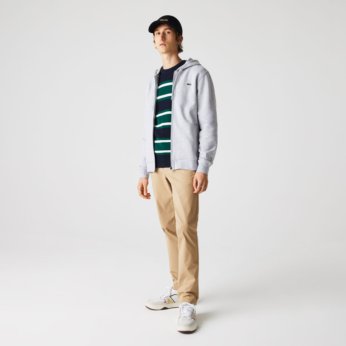 Men's Lacoste SPORT Lightweight Bi-material Hoodie