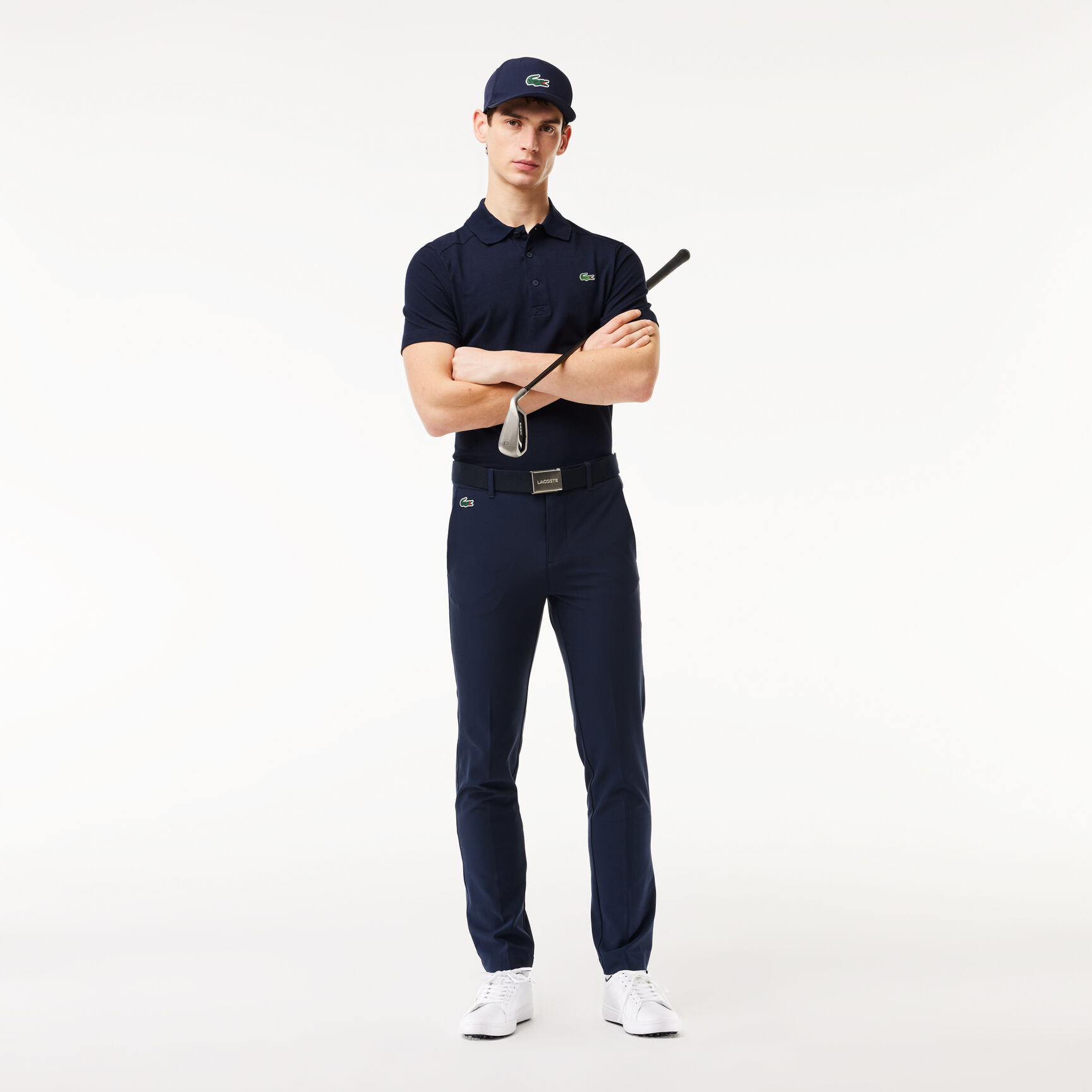 تي شيرت بولو بياقة بلون مغاير وقَصّة عادية من مجموعة سمارت باريس Men's Lacoste SPORT Organic Cotton Pique Golf Polo - DH9309-00-423