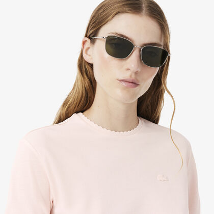 Fluid Scallop Trim Pique T-shirt lacoste fluid scallop trim pique t shirt