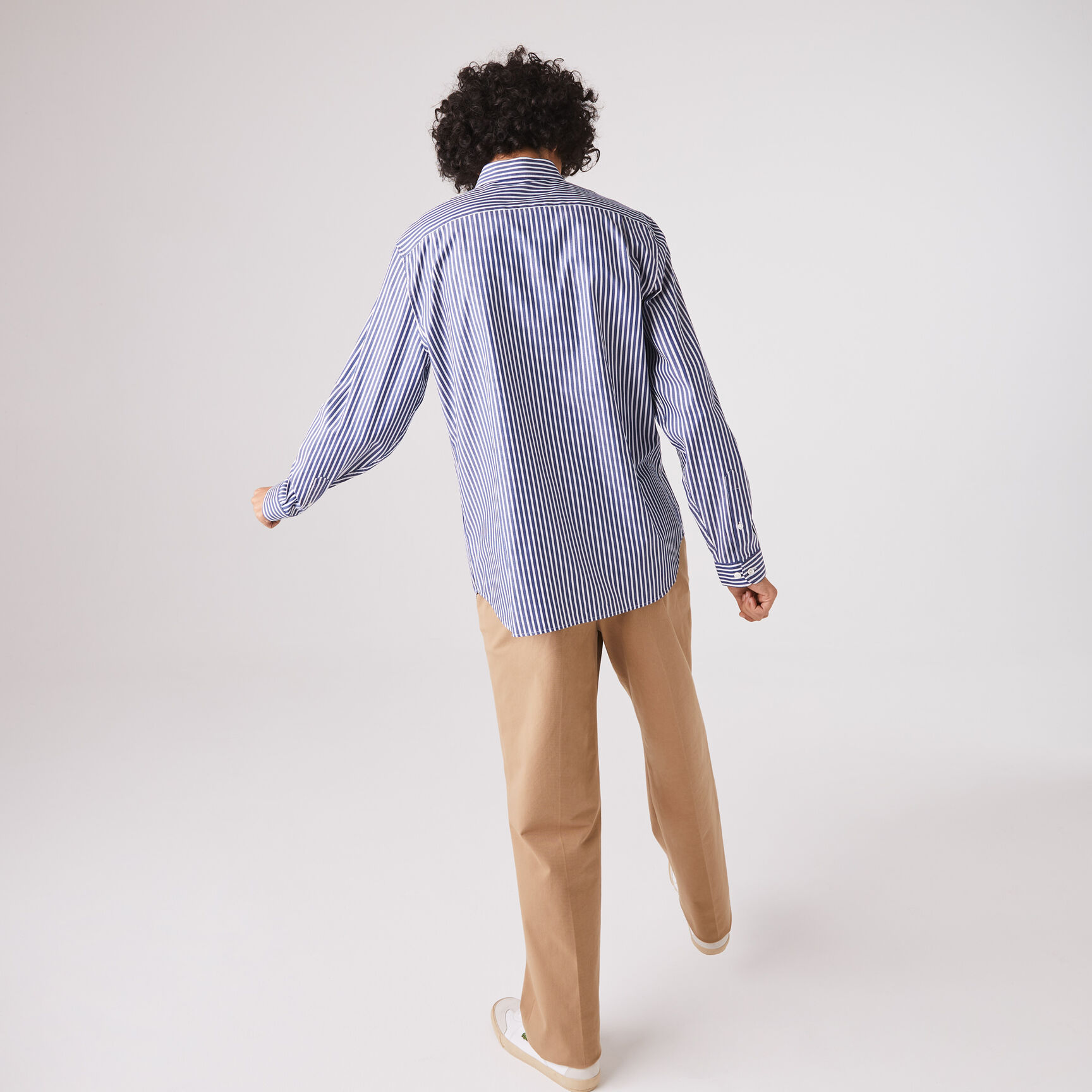 Men's Regular Fit Striped Cotton Shirt