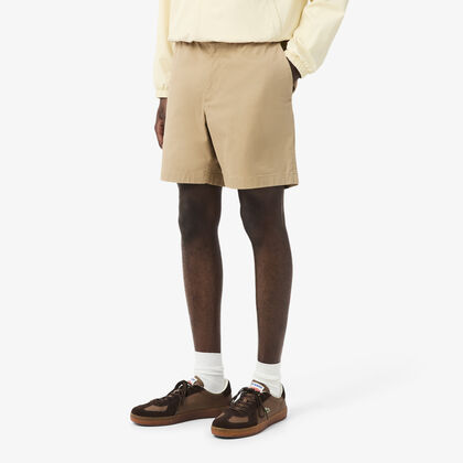 Regular Fit Stretch Cotton Shorts