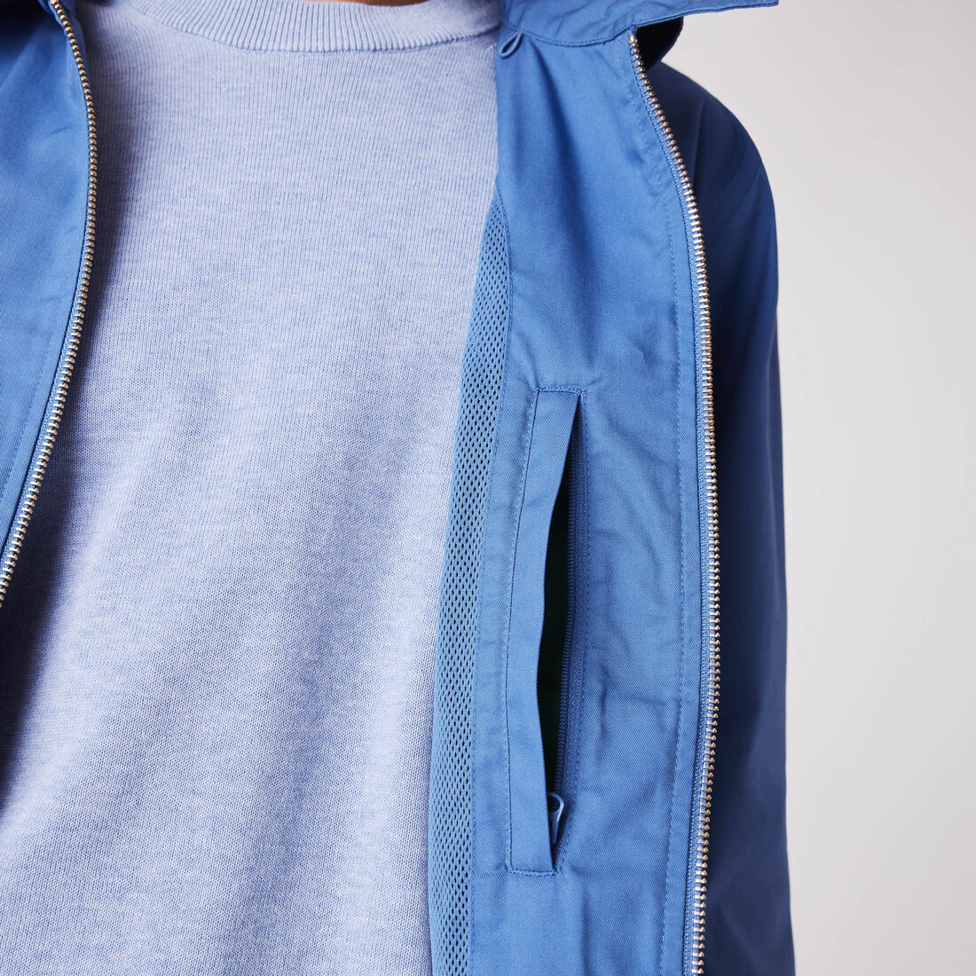 جاكيت قصير غابردين قطن عضوي بسحّاب للرجال جاكيت قصير غابردين قطن عضوي بسحّاب للرجال