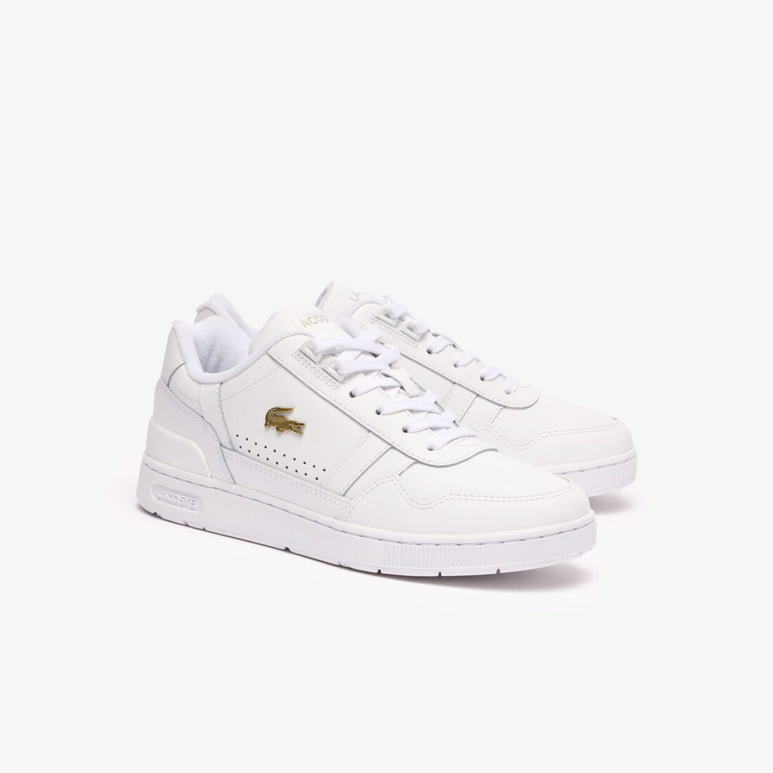 حذاء رياضي نسائي مصنوع من الجلد T-Clip Women's T-Clip Leather Trainers - 47SFA0060-216