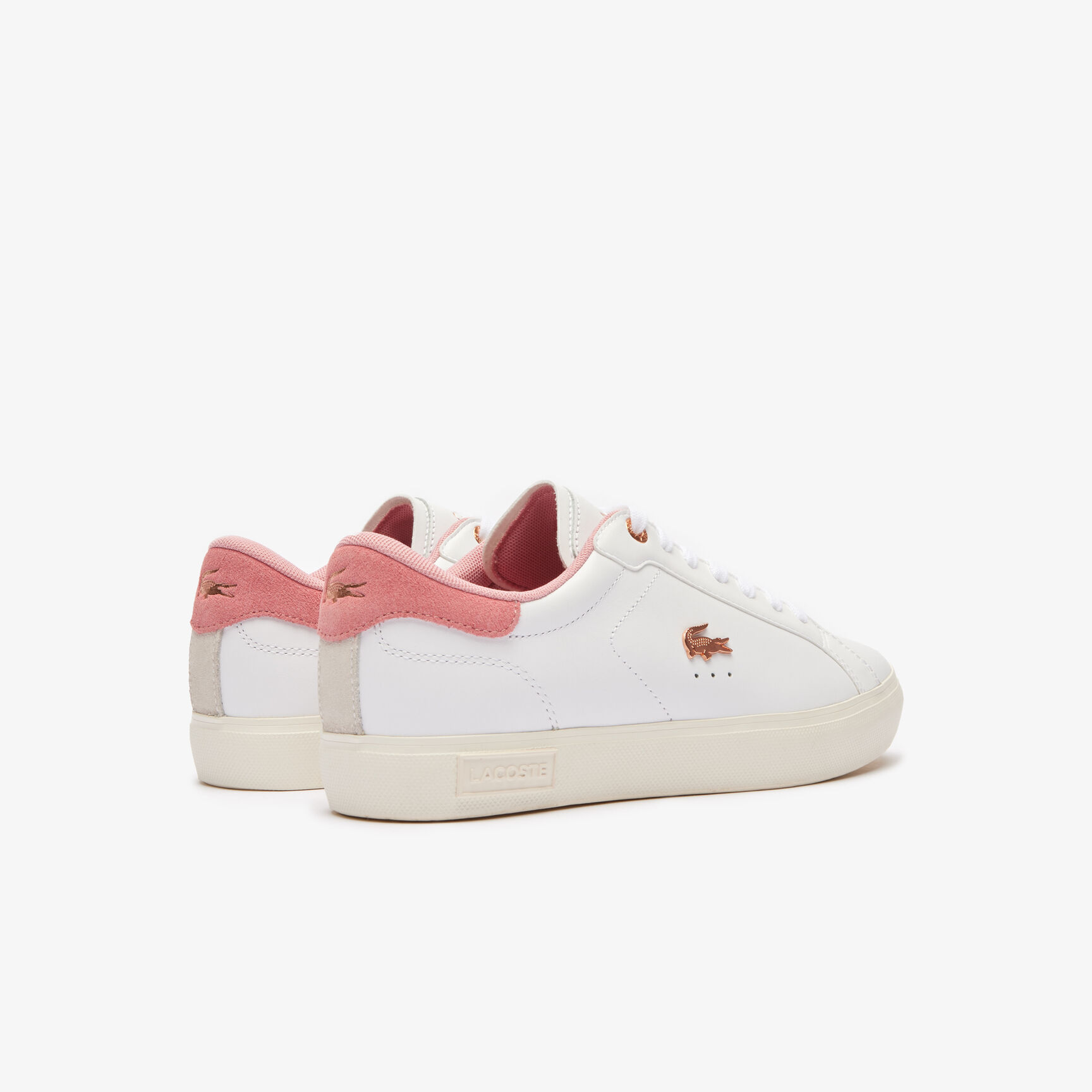حذاء باور كورت الرياضي الجلدي للنساء Women's Powercourt Leather Trainers - 47SFA0081-1Y9