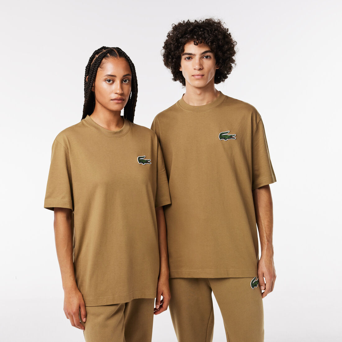 Unisex Loose Fit Large Crocodile Organic Cotton T-shirt - TH0062-00-SIX