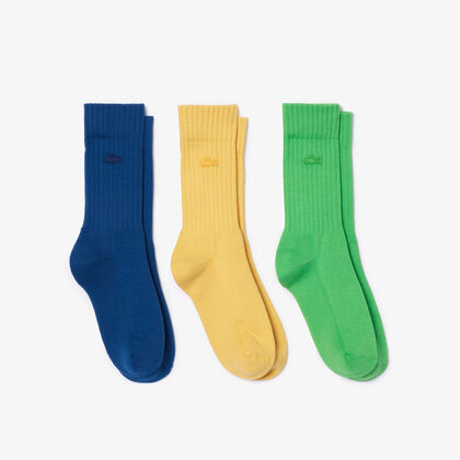 Unisex 3-pack Lacoste Organic Cotton Socks