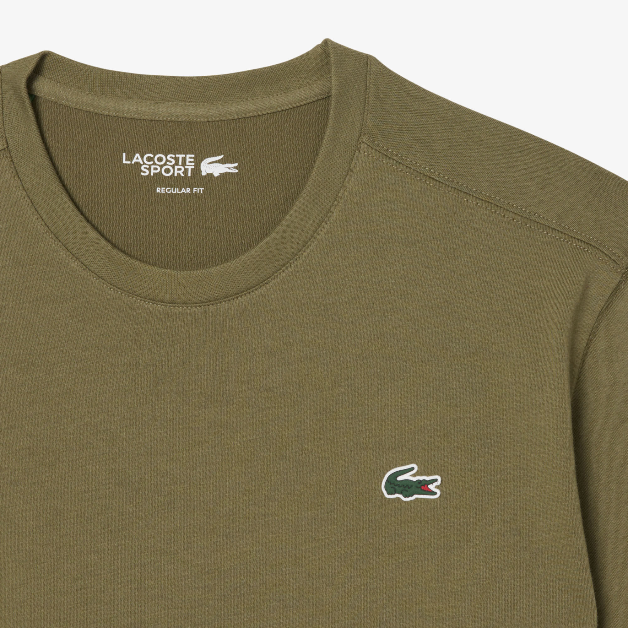 Ultra Dry Cotton Sport T-shirt, Khaki Green | LACOSTE UAE
