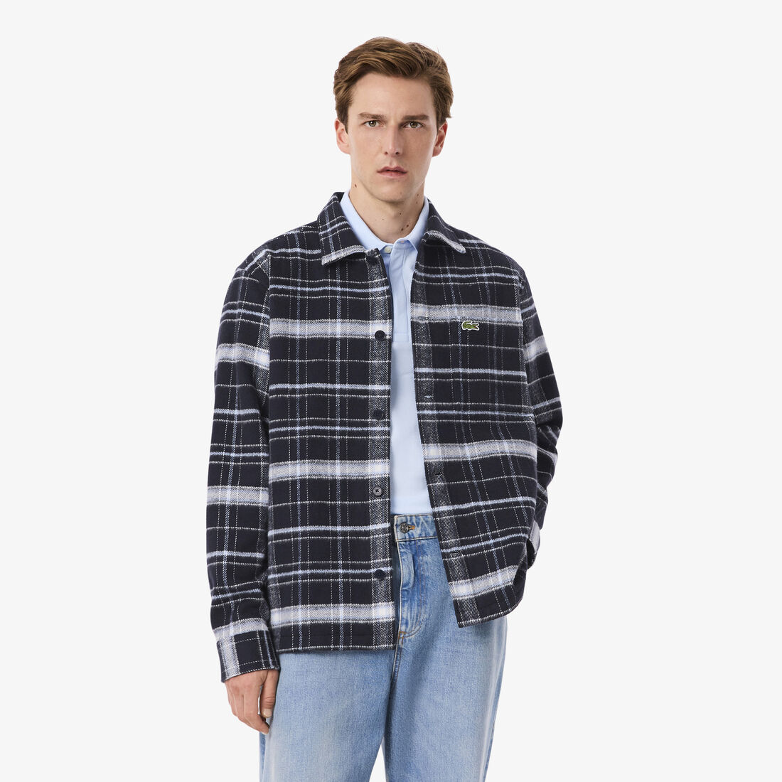 Cotton Plaid Overshirt - CH5099-00-6AG