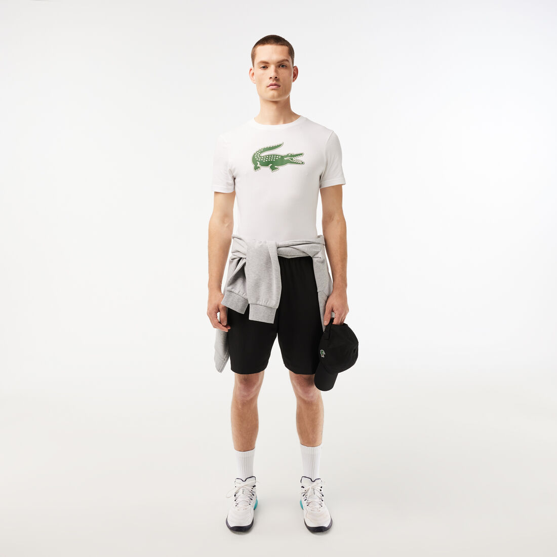 Ultra Dry XXL Logo Sport T-shirt Men's Lacoste SPORT 3D Print Crocodile Breathable Jersey T-shirt - TH2042-00-737
