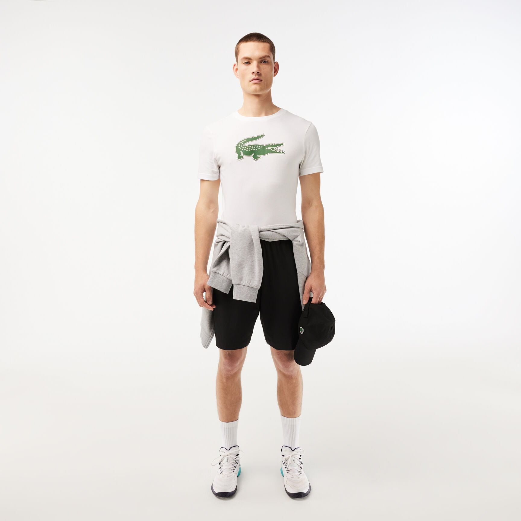 Ultra Dry XXL Logo Sport T-shirt Men's Lacoste SPORT 3D Print Crocodile Breathable Jersey T-shirt - TH2042-00-737