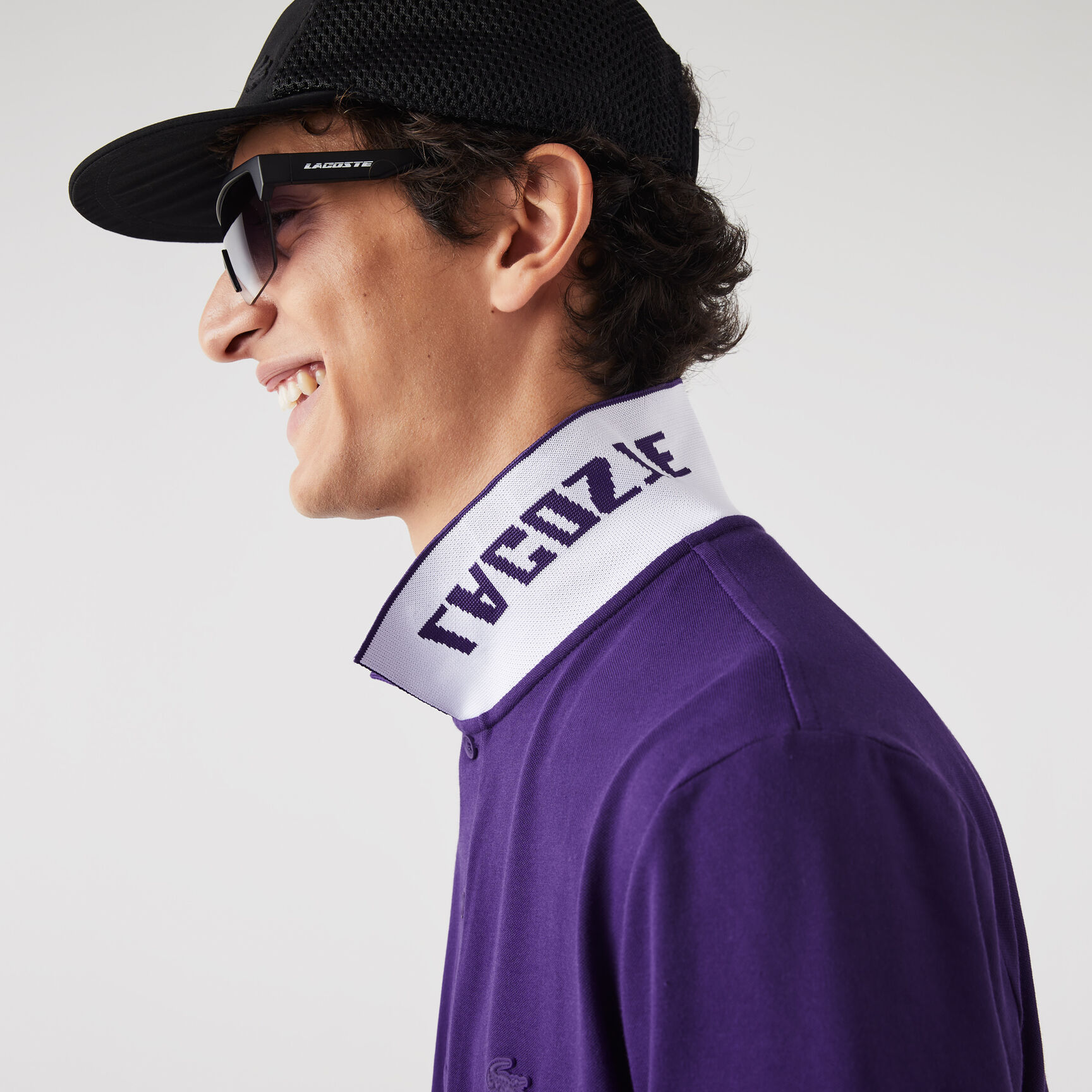 تيشيرت بولو لاكوست بيكيه مطاطي بقصة ضيقة وشعار الماركة للرجال Men's Lacoste Branded Slim Fit Stretch Piqu� Polo - PH9642-00-PFN