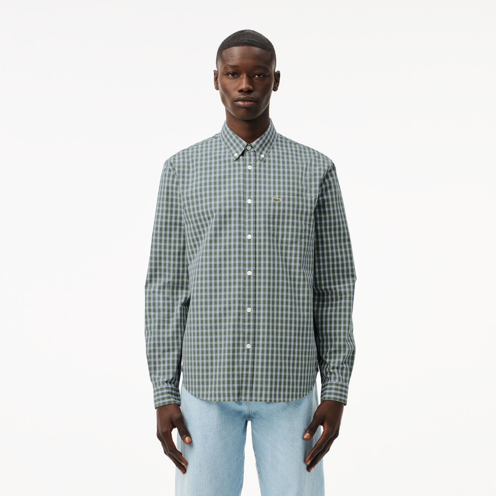 Checked Poplin Shirt - CH6981-00-IC3