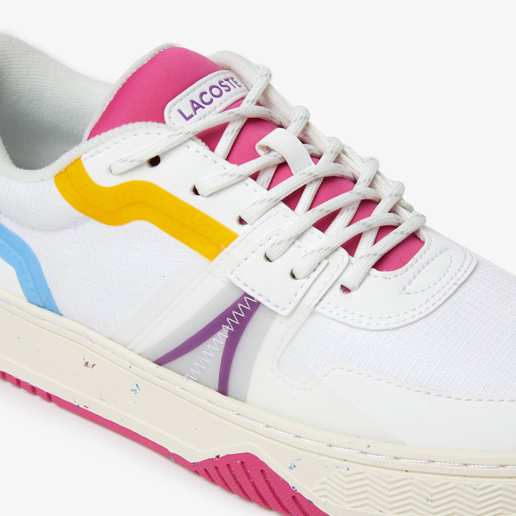 سنيكرز لاكوست L001 قماش وخامات صناعية صديقة للبيئة للنساء سنيكرز لاكوست L001 قماش وخامات صناعية صديقة للبيئة للنساء