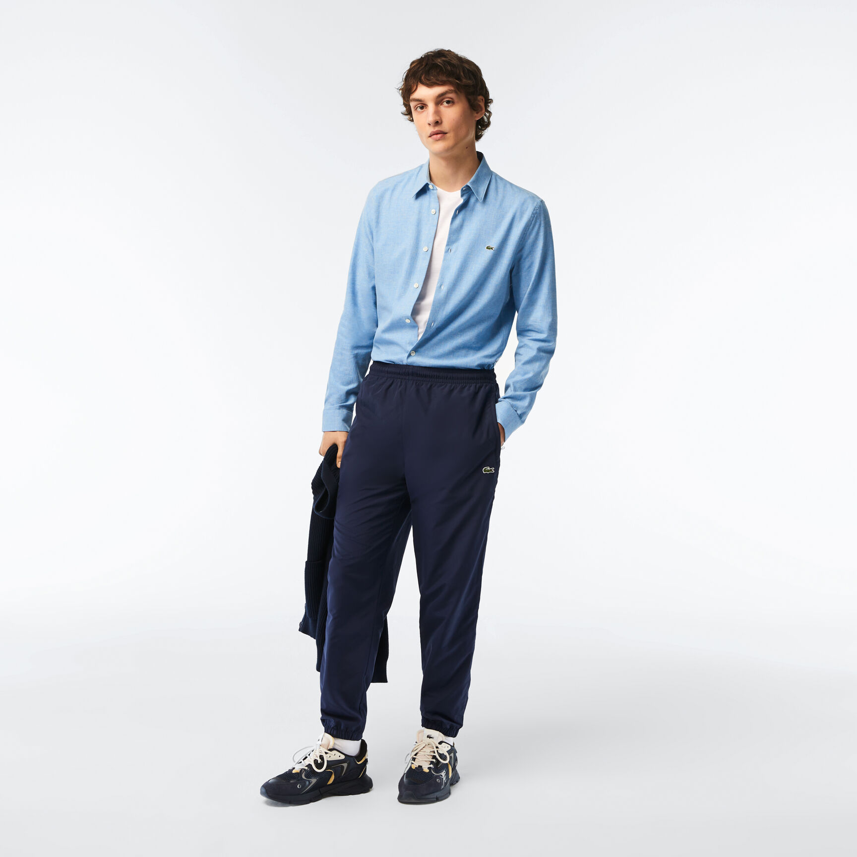 Men's Slim fit Cotton Chambray Shirt Men's Slim fit Cotton Chambray Shirt - CH2573-00-FV2