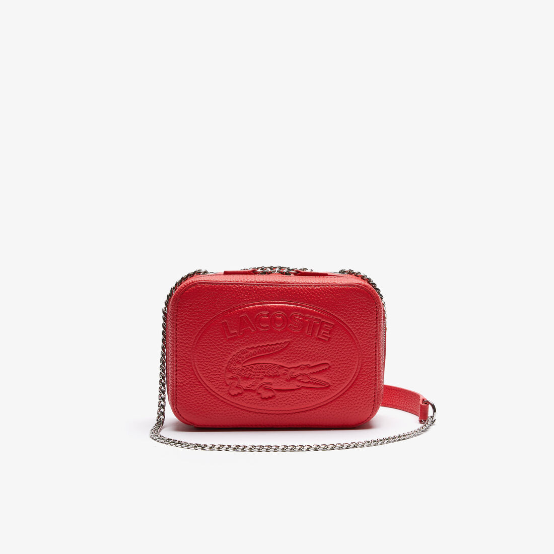 حقيبة كتف بسحاب من الجلد المحبب مجموعة Croco Crew للنساء حقيبة كتف بسحاب من الجلد المحبب مجموعة Croco Crew للنساء