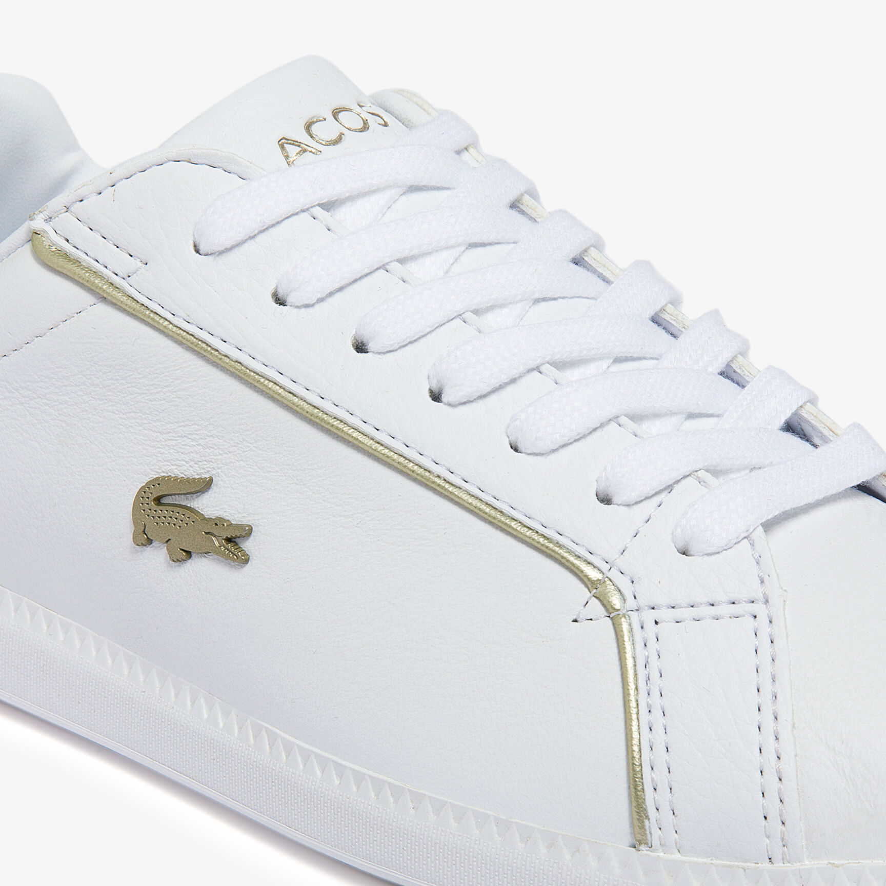 Women's Graduate Leather Metallic Detailing Trainers Women's Graduate Leather Metallic Detailing Trainers