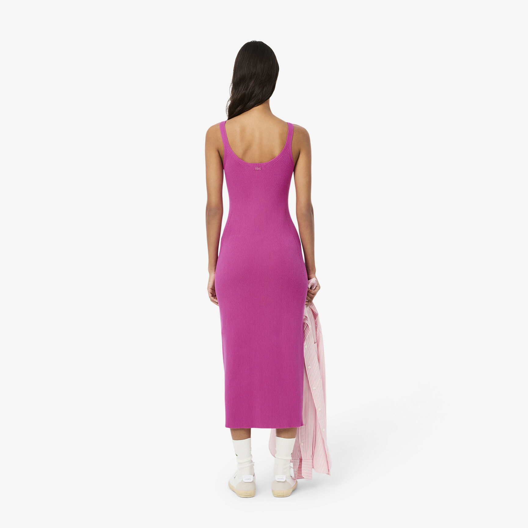 فستان طويل بدون درزات ومضلع Long Seamless Ribbed Dress - EF9270-00-I1L