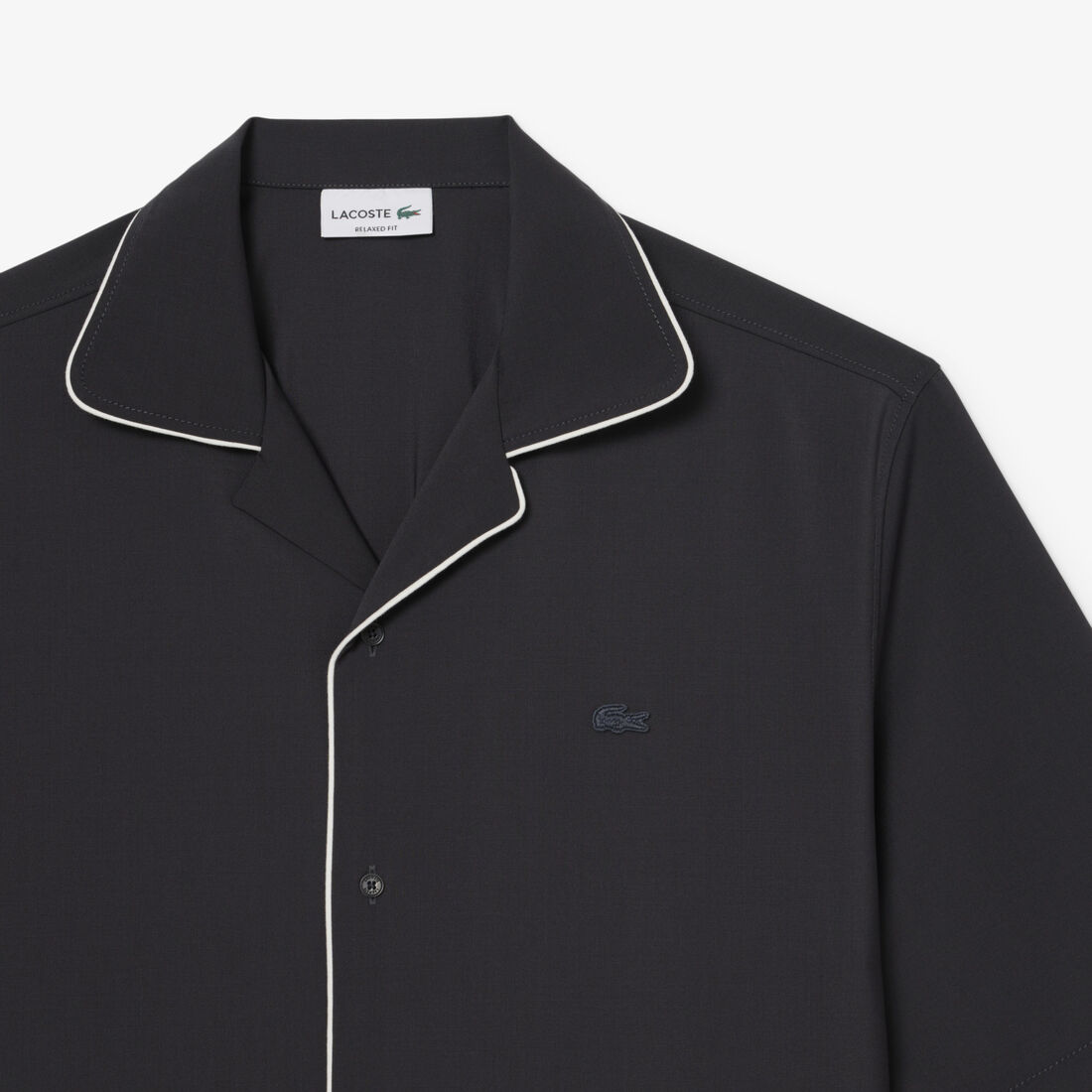 Relaxed Fit Short Sleeved Wool Shirt Relaxed Fit Short Sleeved Wool Shirt - CH2401-00-S5T