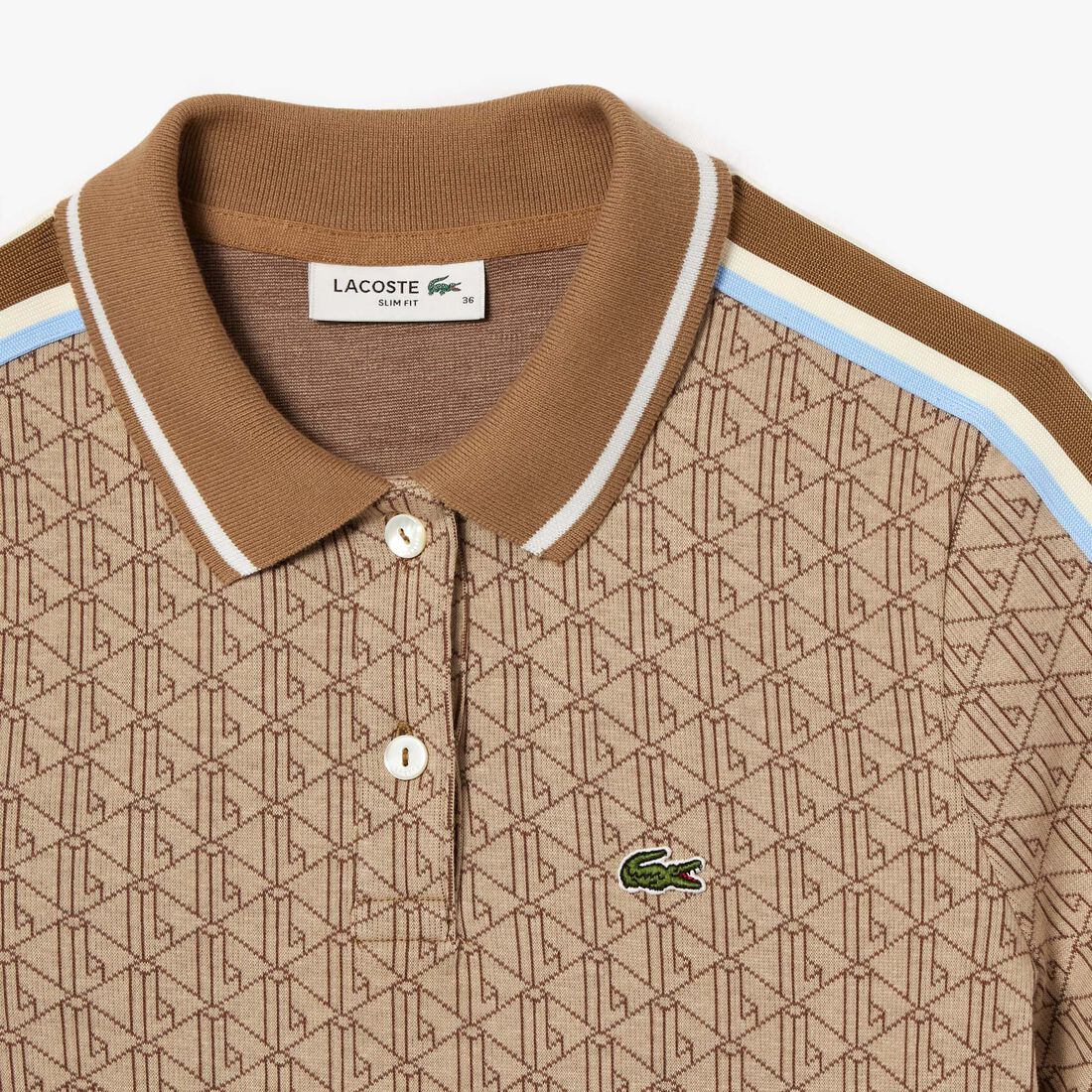 Slim Fit Lacoste Monogram Jacquard Dress Slim Fit Lacoste Monogram Jacquard Dress - EF1676-00-IRP