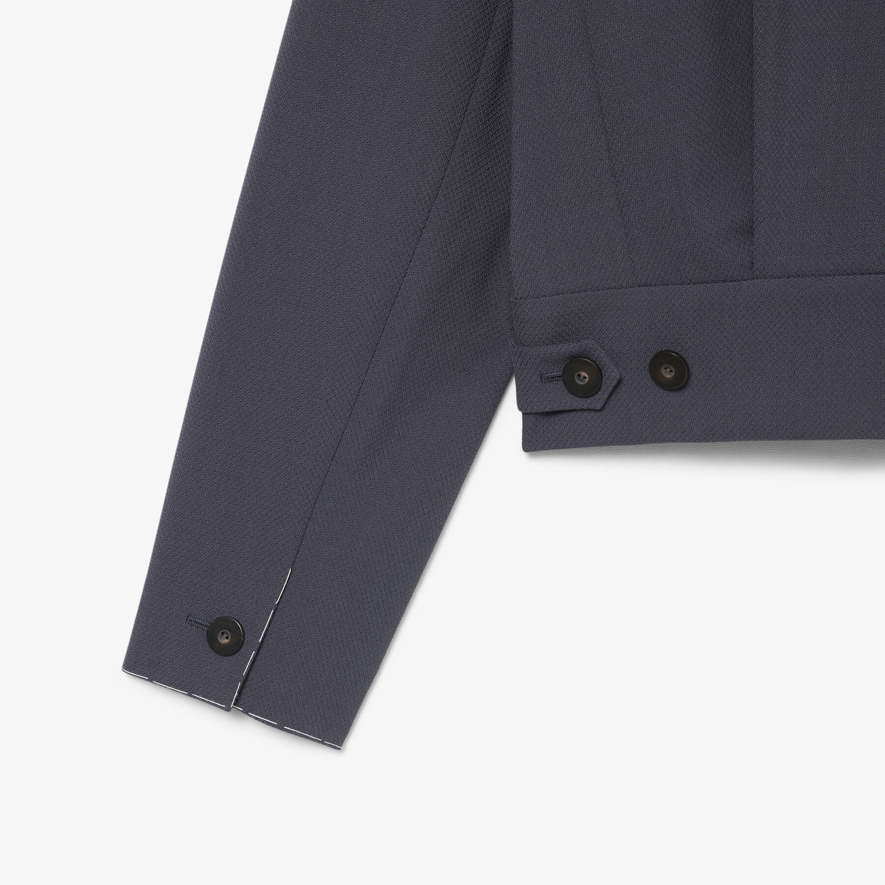 lacoste runway cropped jacquard tailored jacket