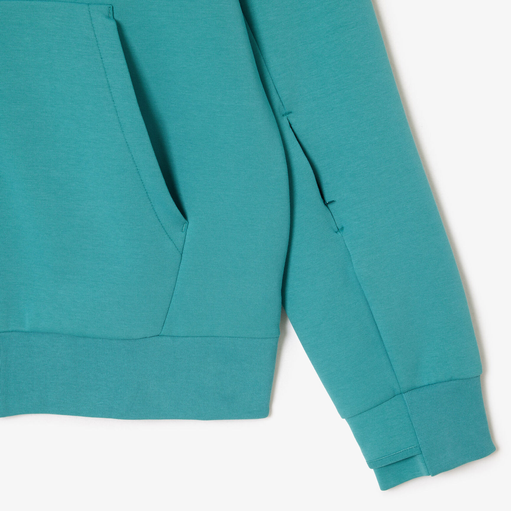 سويت شيرت لاكوست قطن عضوي ناعم للرجال Men's High Neck Cotton Blend Zip Jogger Sweatshirt - SH2702-00-SI0