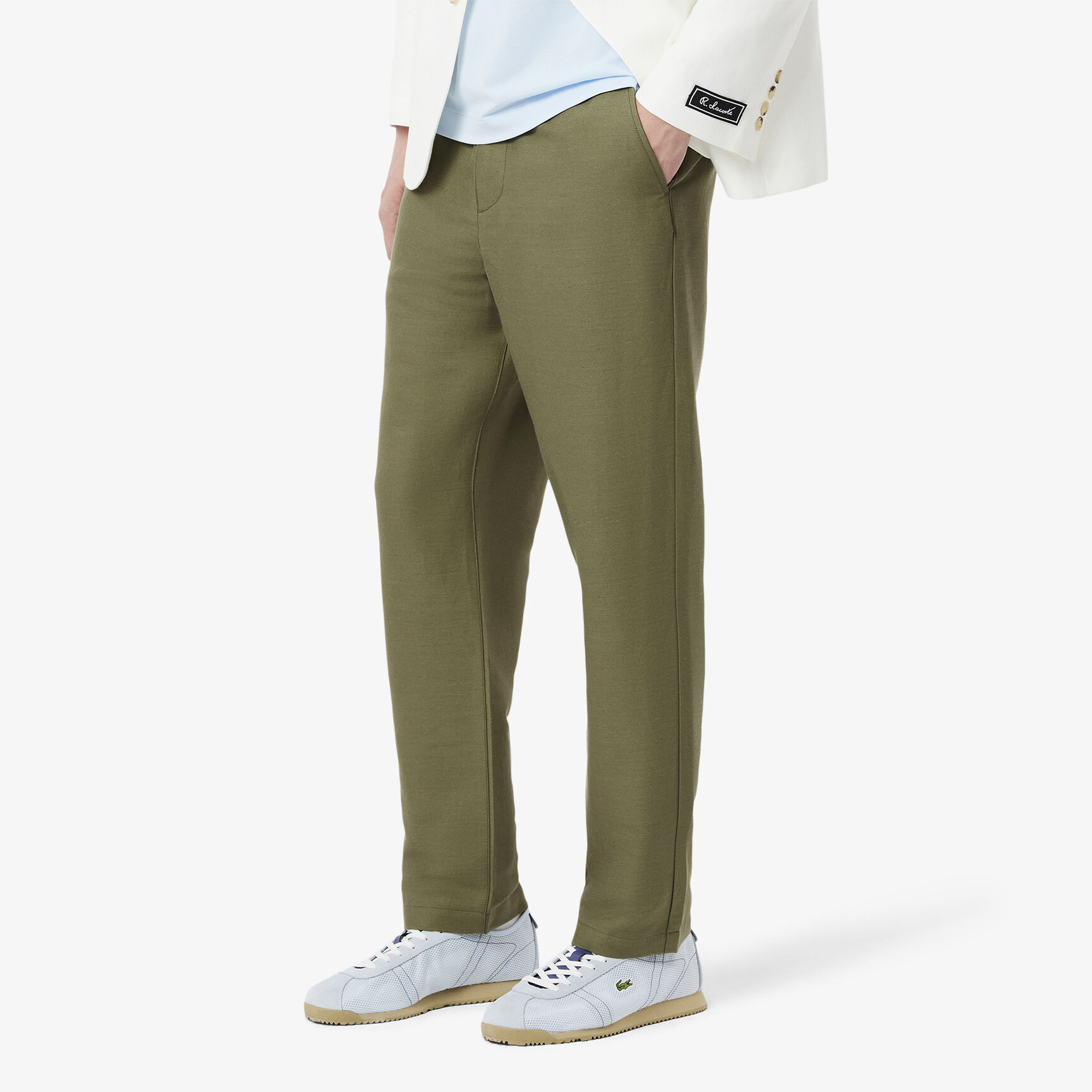 Regular Fit Linen Twill Pants - XH9104-00-BMY