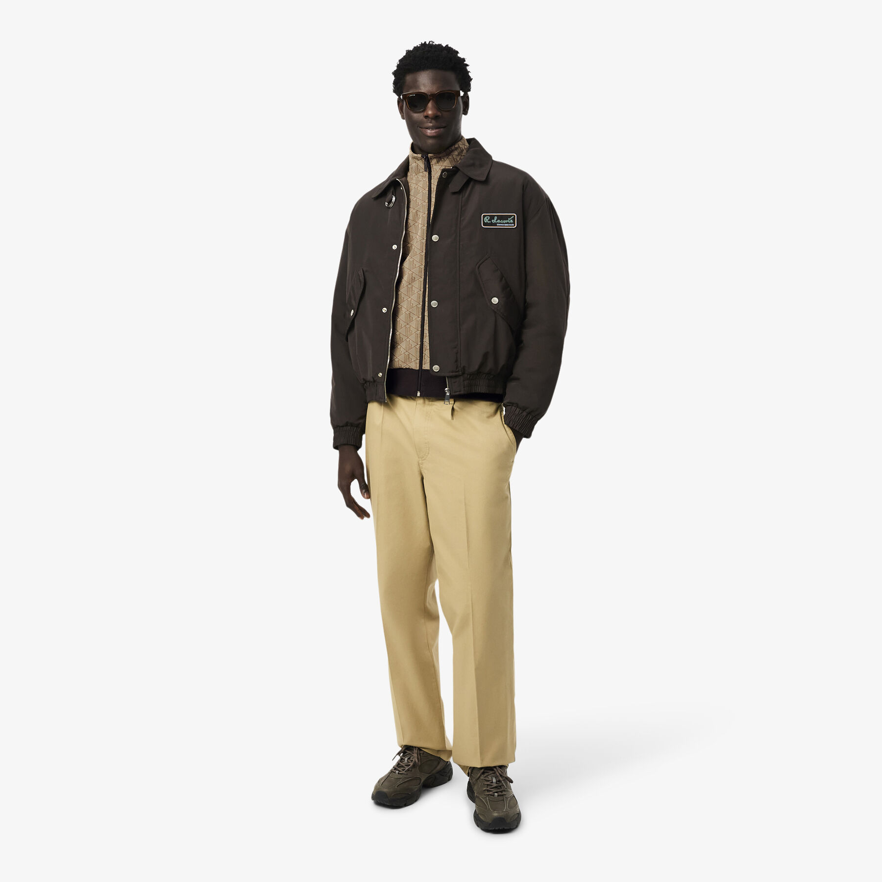 Paris Zip-Up Jacquard Track Jacket lacoste paris zip up jacquard track jacket