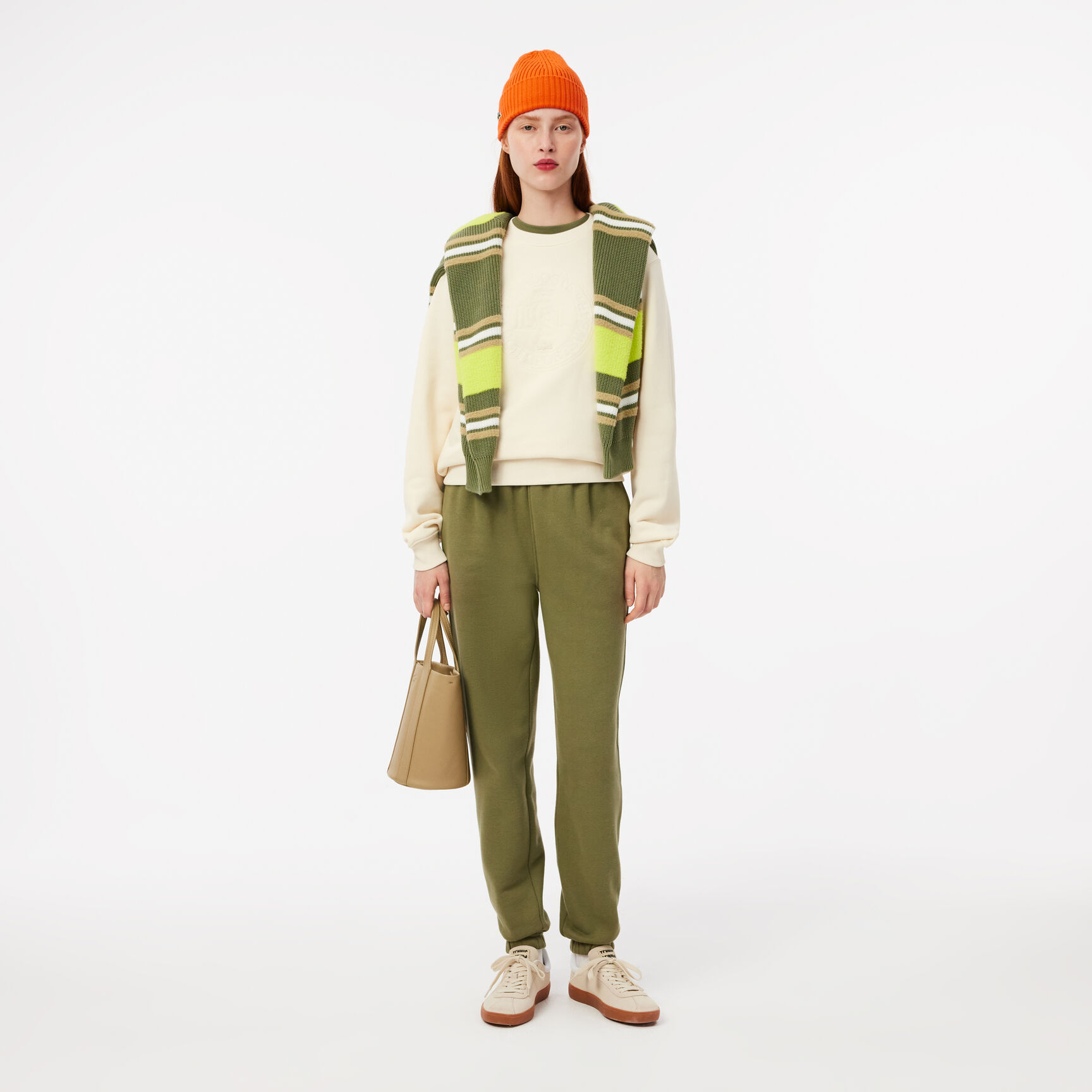 سويت شيرت قطن مطرز Embroidered Cotton Sweatshirt - SF2565-00-XFJ