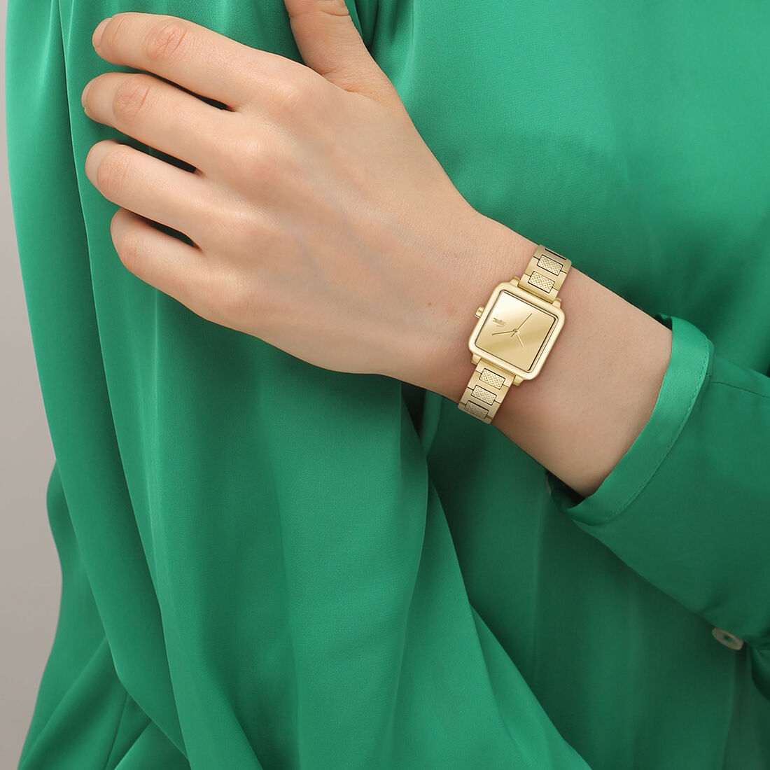 ساعة L.12.12 Leap بسوار معدني L.12.12 Leap Metal Bracelet Watch - 2001464-GLD