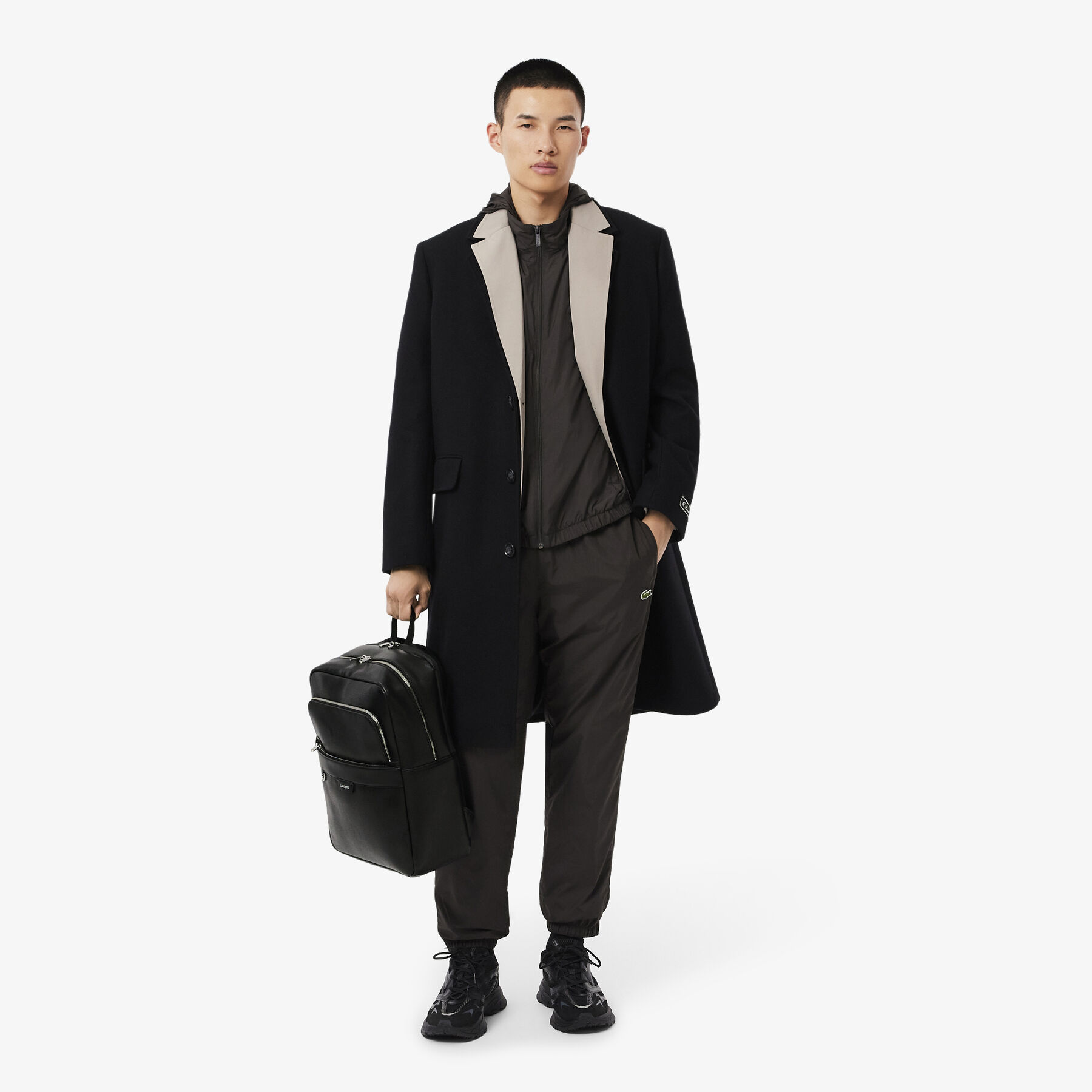 Ossian Leather Backpack lacoste ossian leather backpack