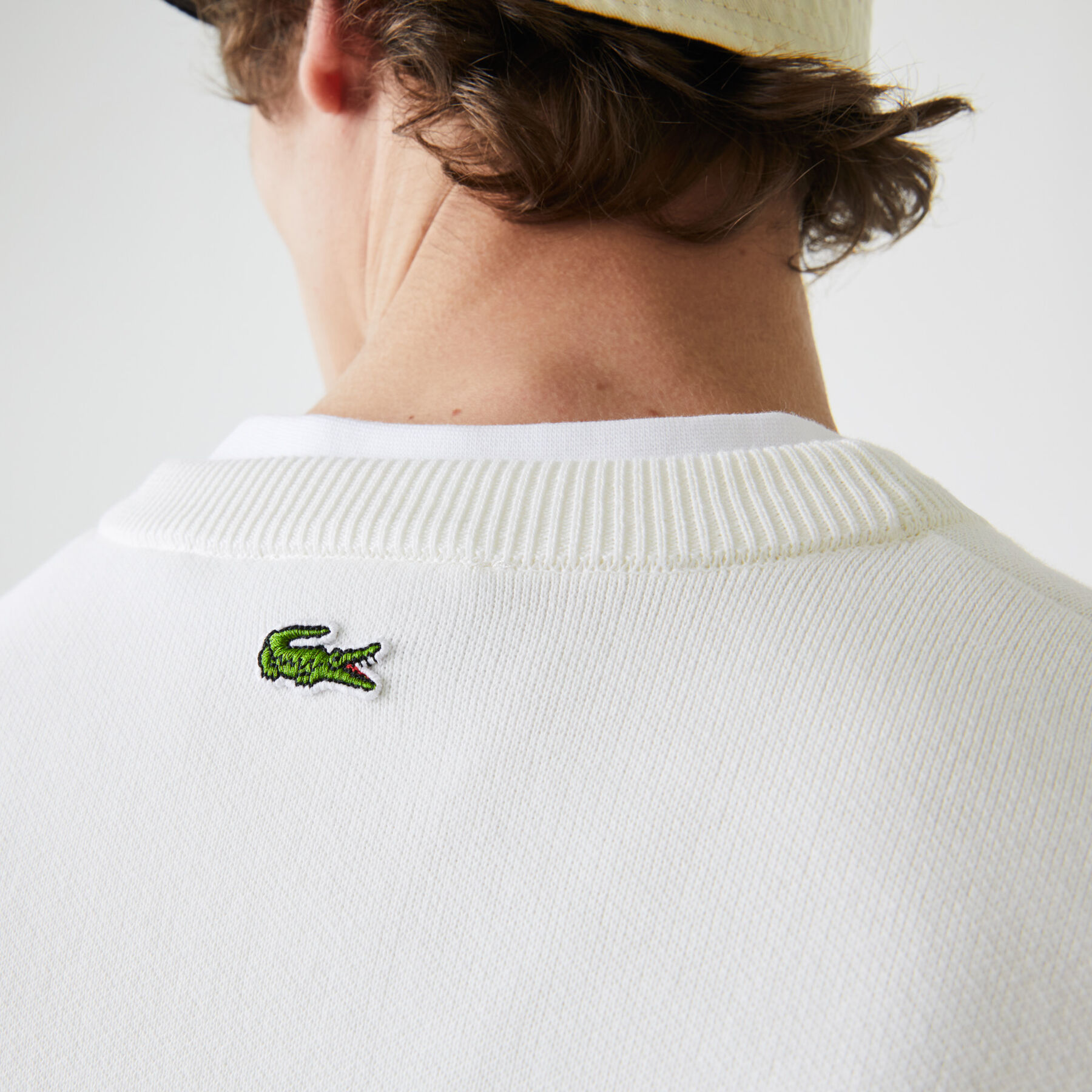 Men’s Made In France Crew Neck Embroidered Stretch Cotton Sweater lacoste men s made in france crew neck embroidered stretch cotton sweater