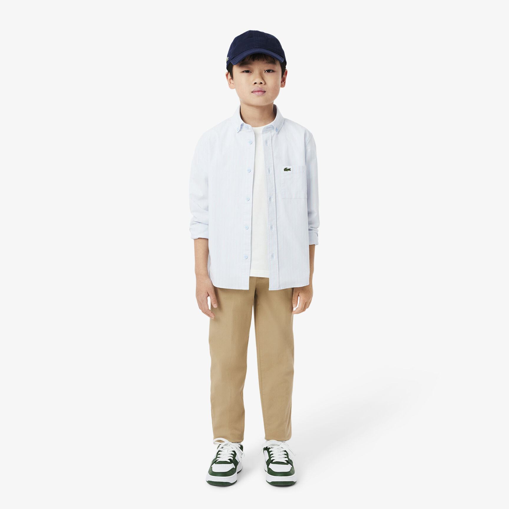 Boys' Lacoste Stretch Cotton Gabardine Chinos - HJ9701-00-02S