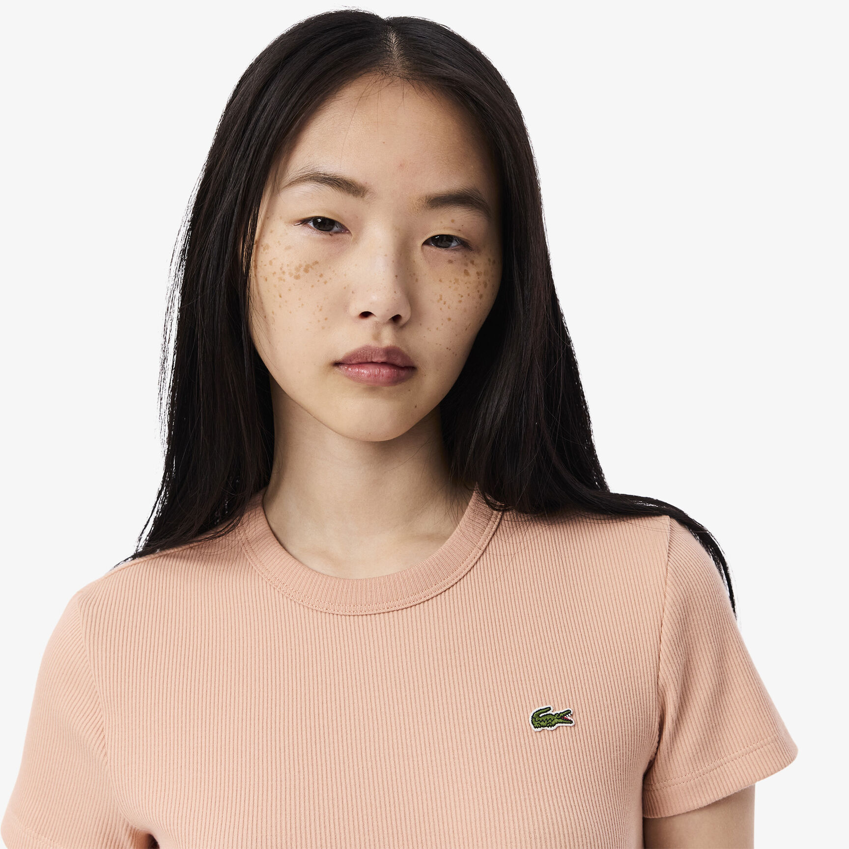 Slim Fit Ribbed Cotton T-shirt - TF5538-00-ZIH