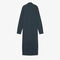 lacoste runway polo collar merino wool blend maxi dress