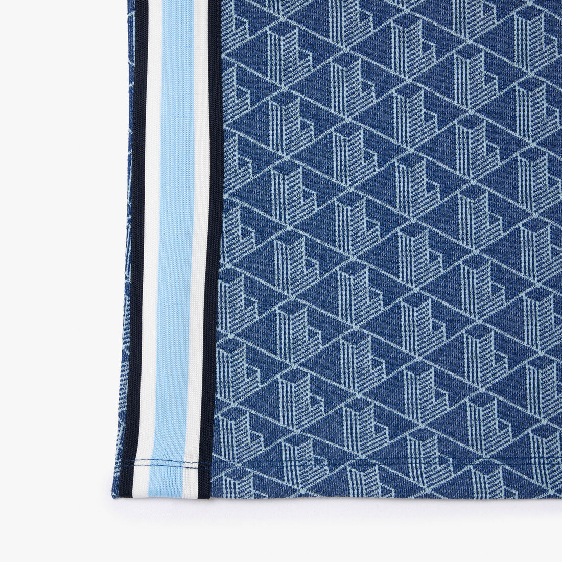 قميص بولو جاكار أحادي اللون بقصّة ضيقة Jacquard Monogram Polo Shirt - DF3364-00-6LE