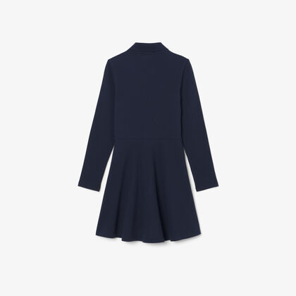 Long Sleeved Stretch Pique Polo Dress Long Sleeved Stretch Pique Polo Dress