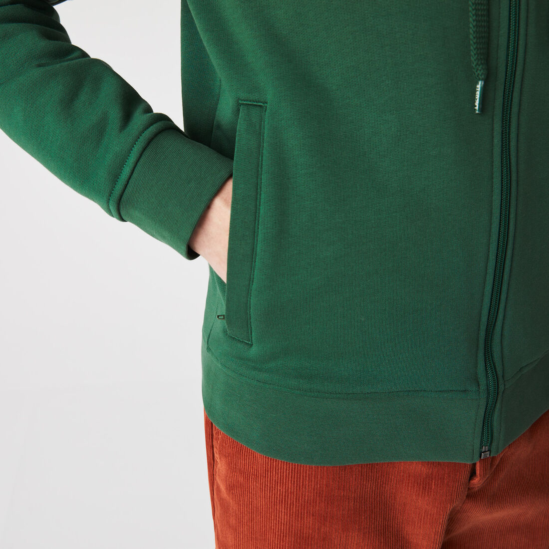 Men's Lacoste SPORT Lightweight Bi-material Hoodie Men's Lacoste SPORT Lightweight Bi-material Hoodie