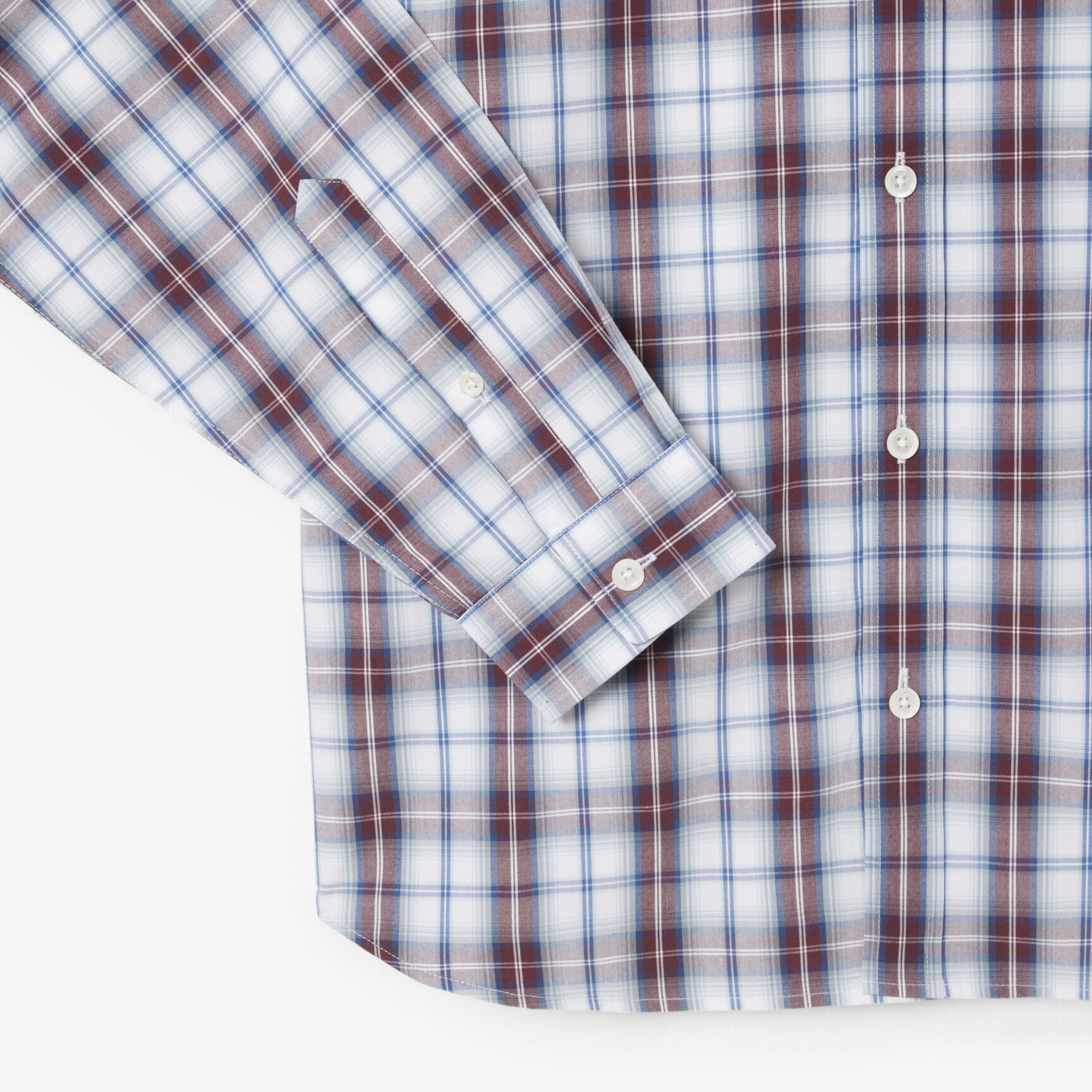 Regular Fit Poplin Plaid Shirt - CH5085-00-6AX