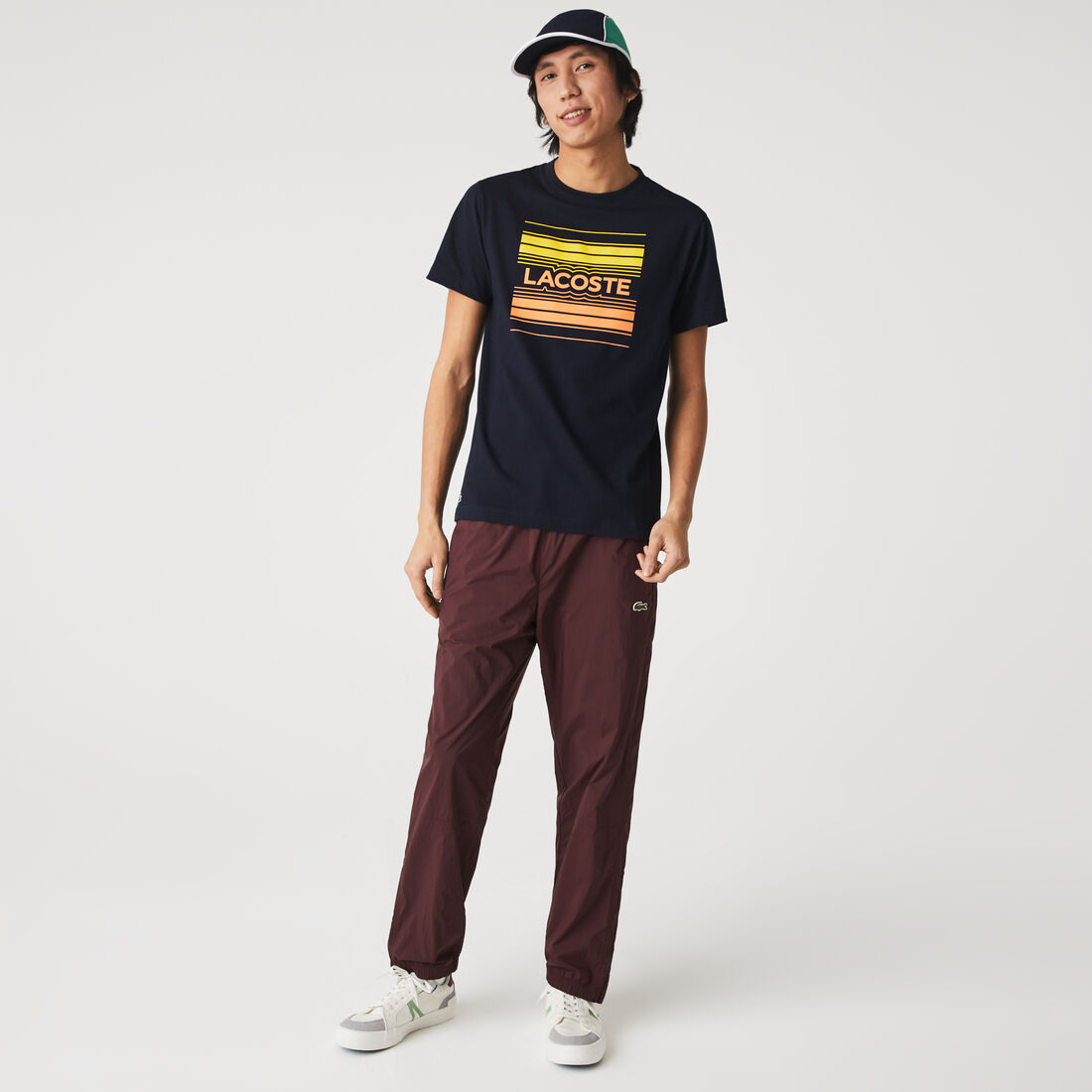 Men's Lacoste SPORT Stylized Logo Print Organic Cotton T-shirt Men's Lacoste SPORT Stylized Logo Print Organic Cotton T-shirt