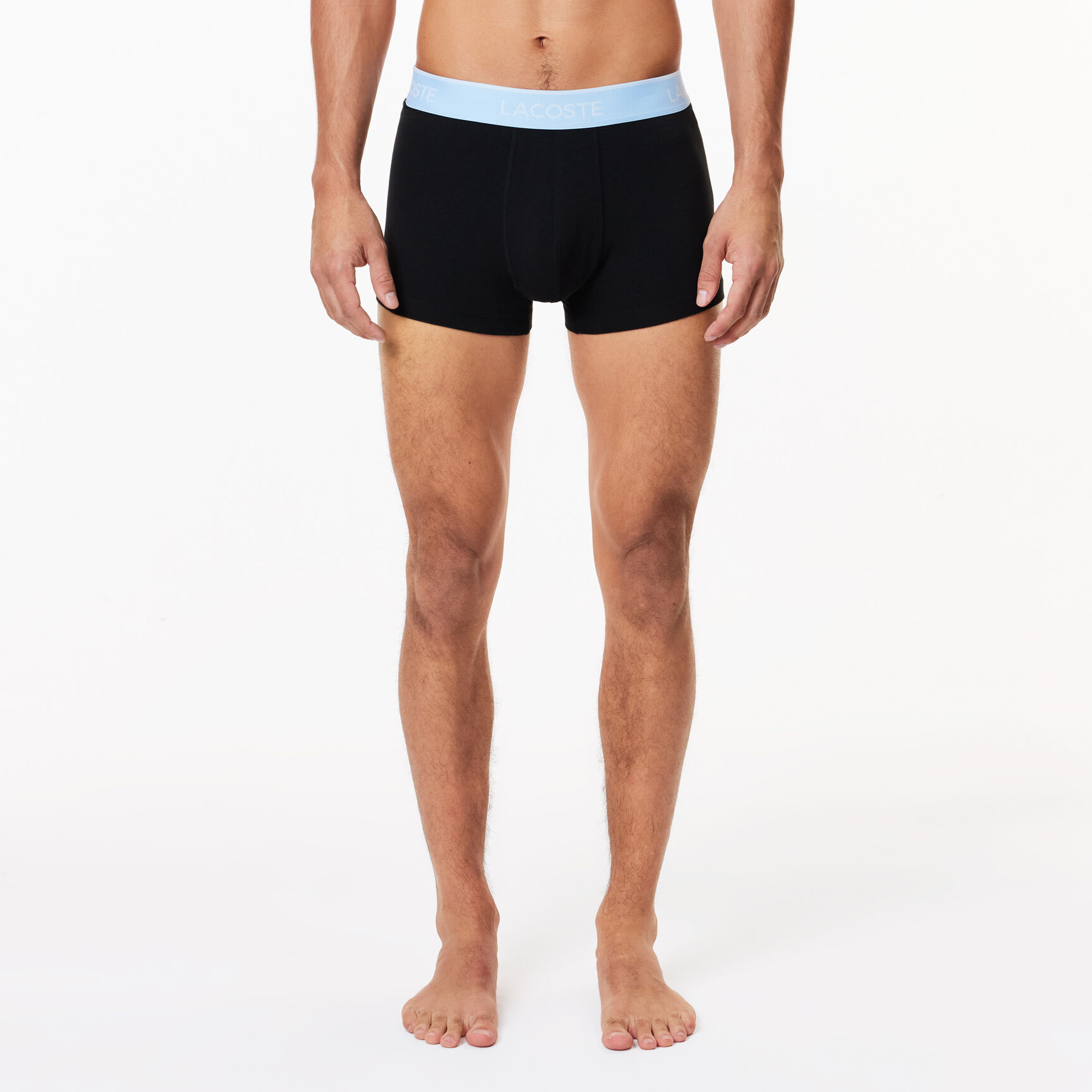 Pack Of 3 Navy Casual Trunks With Contrasting Waistband - 5H3401-00-B68