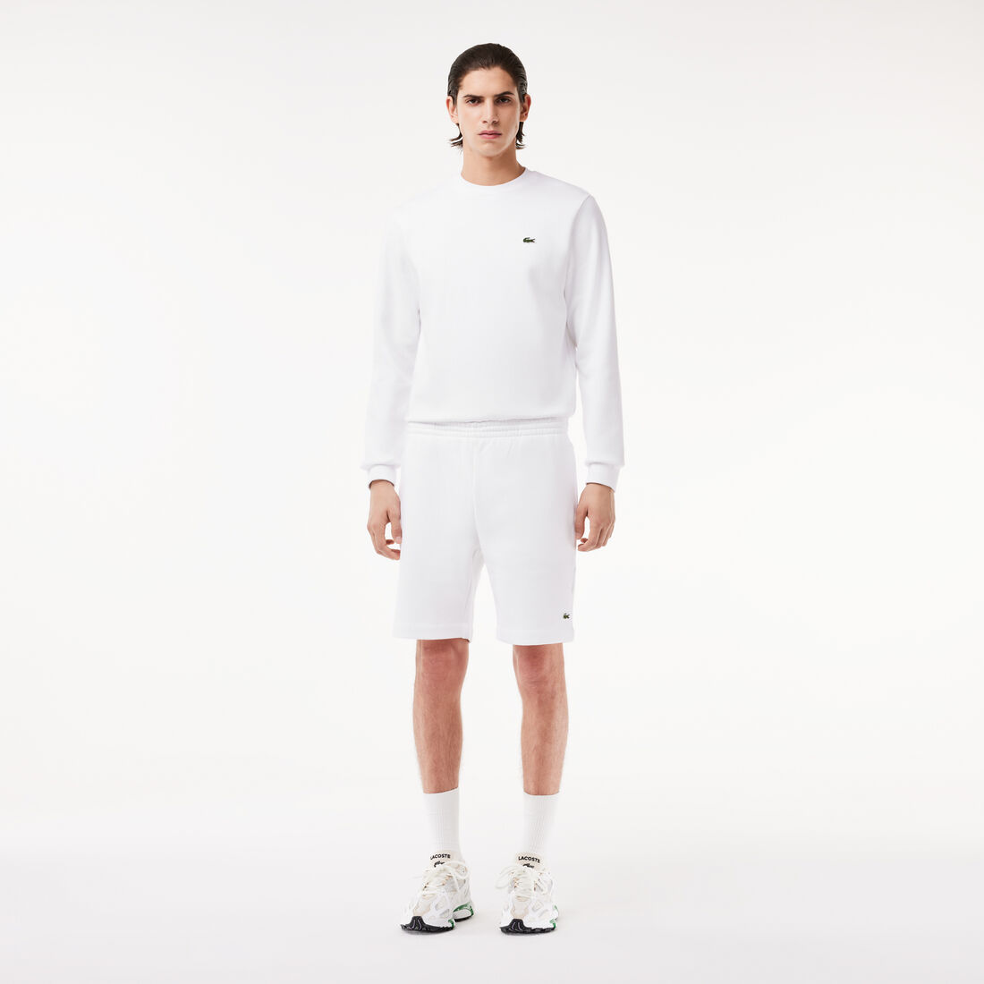 Men's Lacoste Organic Brushed Cotton Fleece Jogger Shorts - GH9627-00-001
