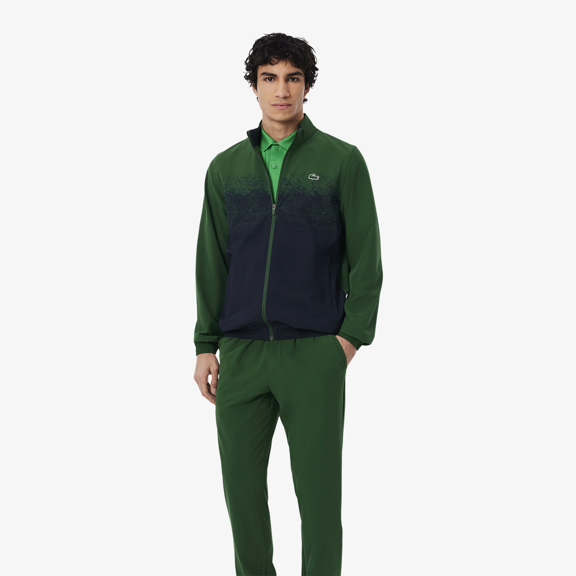 Lacoste Tennis x Novak Djokovic Tracksuit, Green / Navy Blue