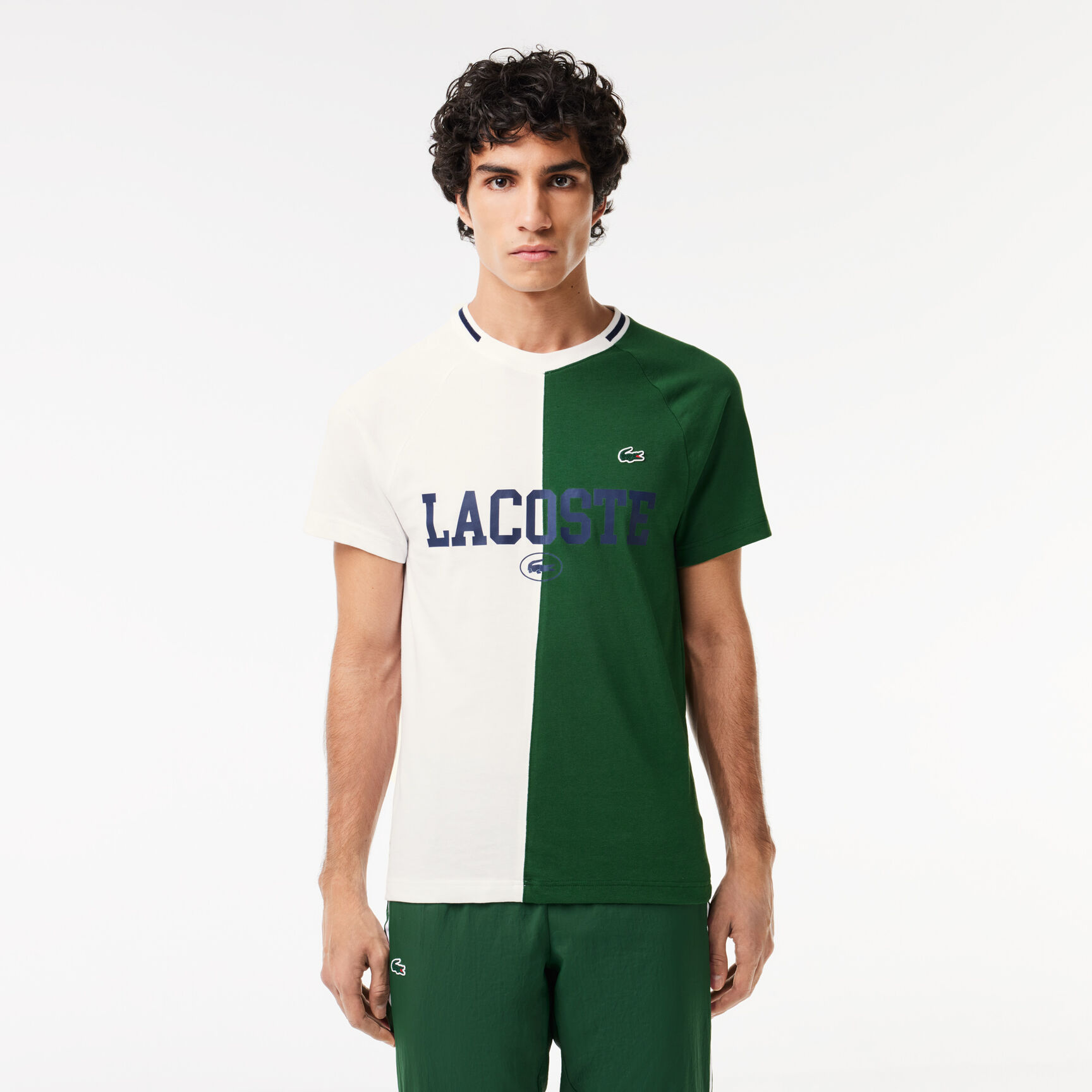 تيشيرت التنس لاكوست سبورت × دانييل ميدفيديف فائق الجفاف Lacoste Sport x Daniil Medvedev Ultra-Dry Tennis T-shirt - TH7538-00-737