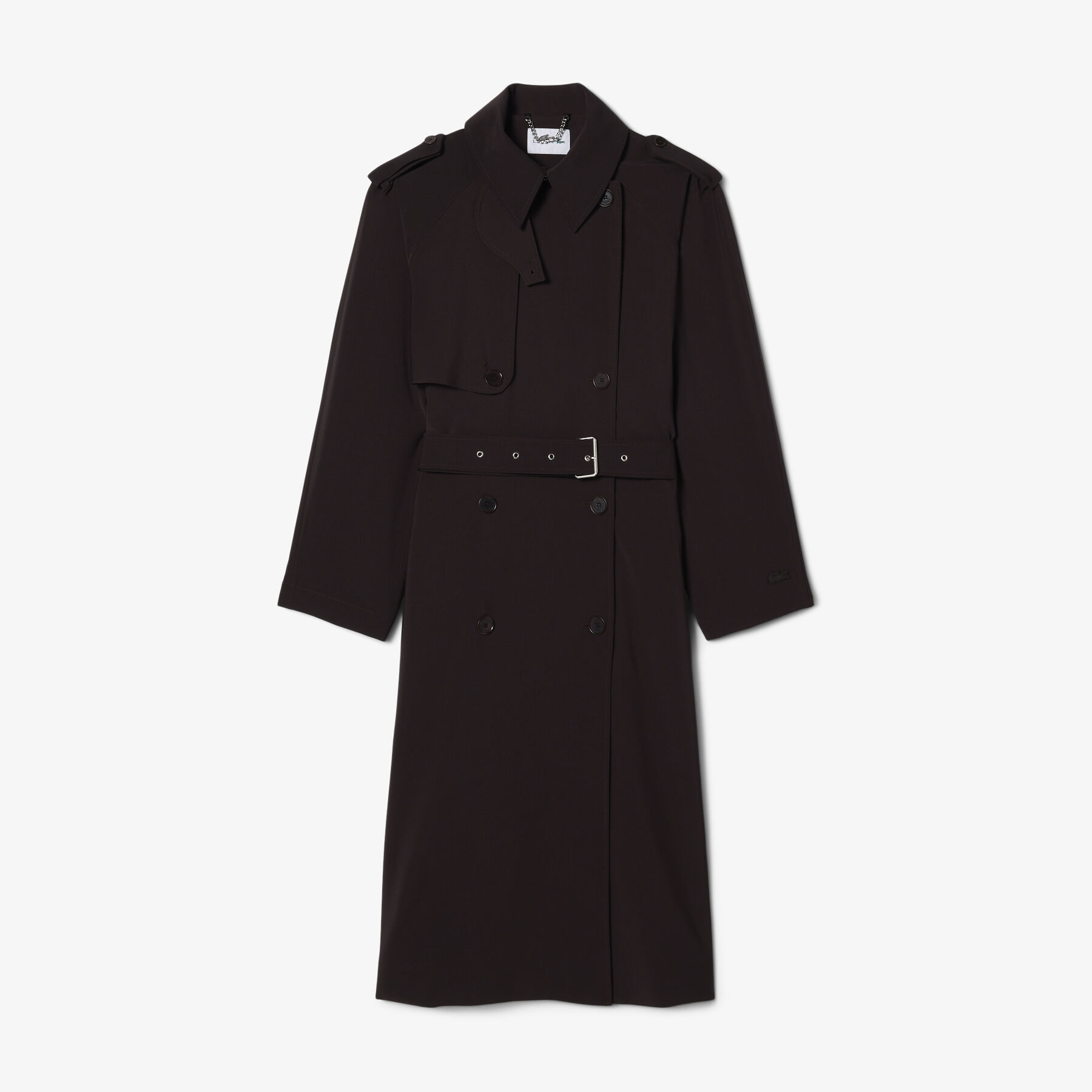 Oversized Wool Blend Trench Coat lacoste oversized wool blend trench coat