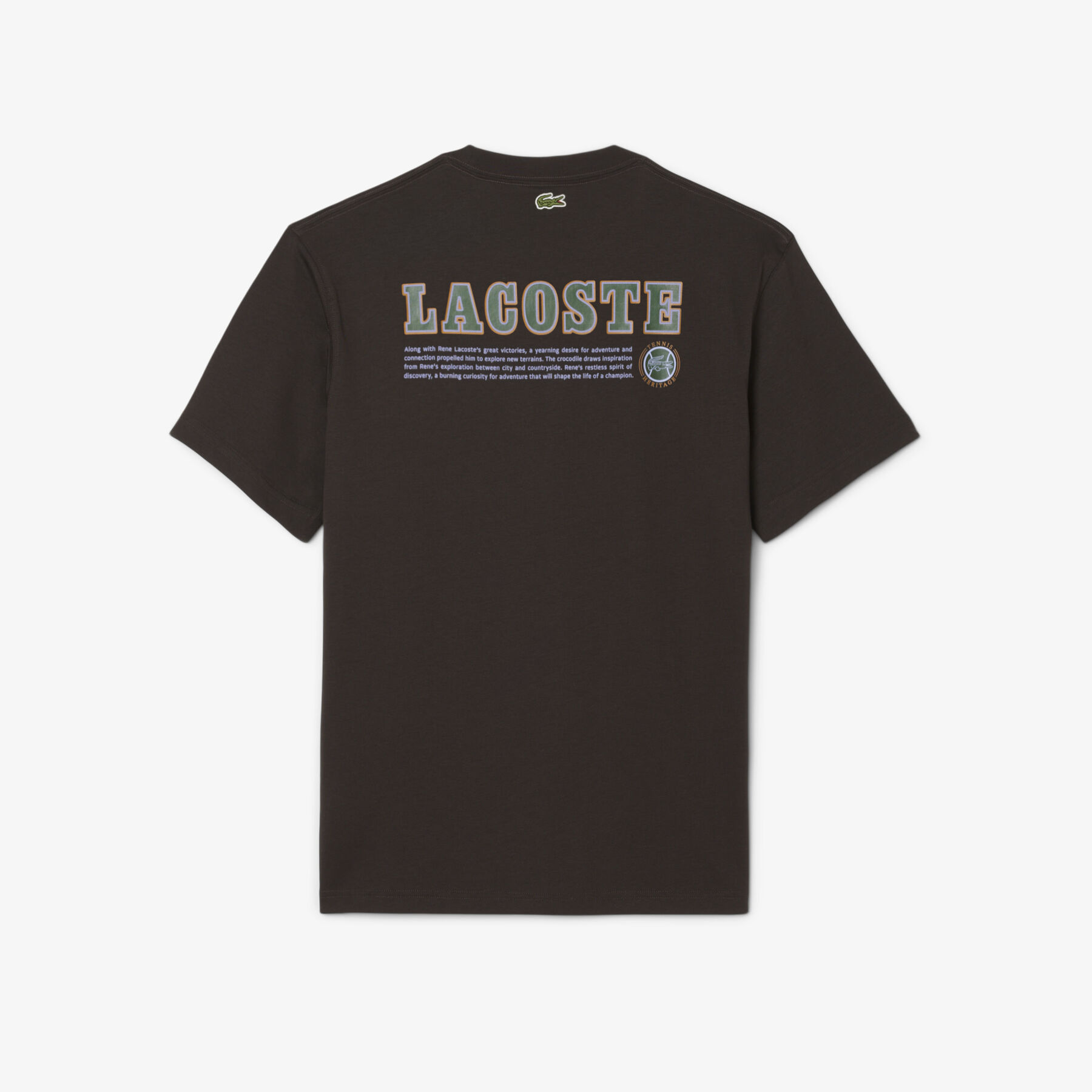 lacoste multi print jersey t shirt