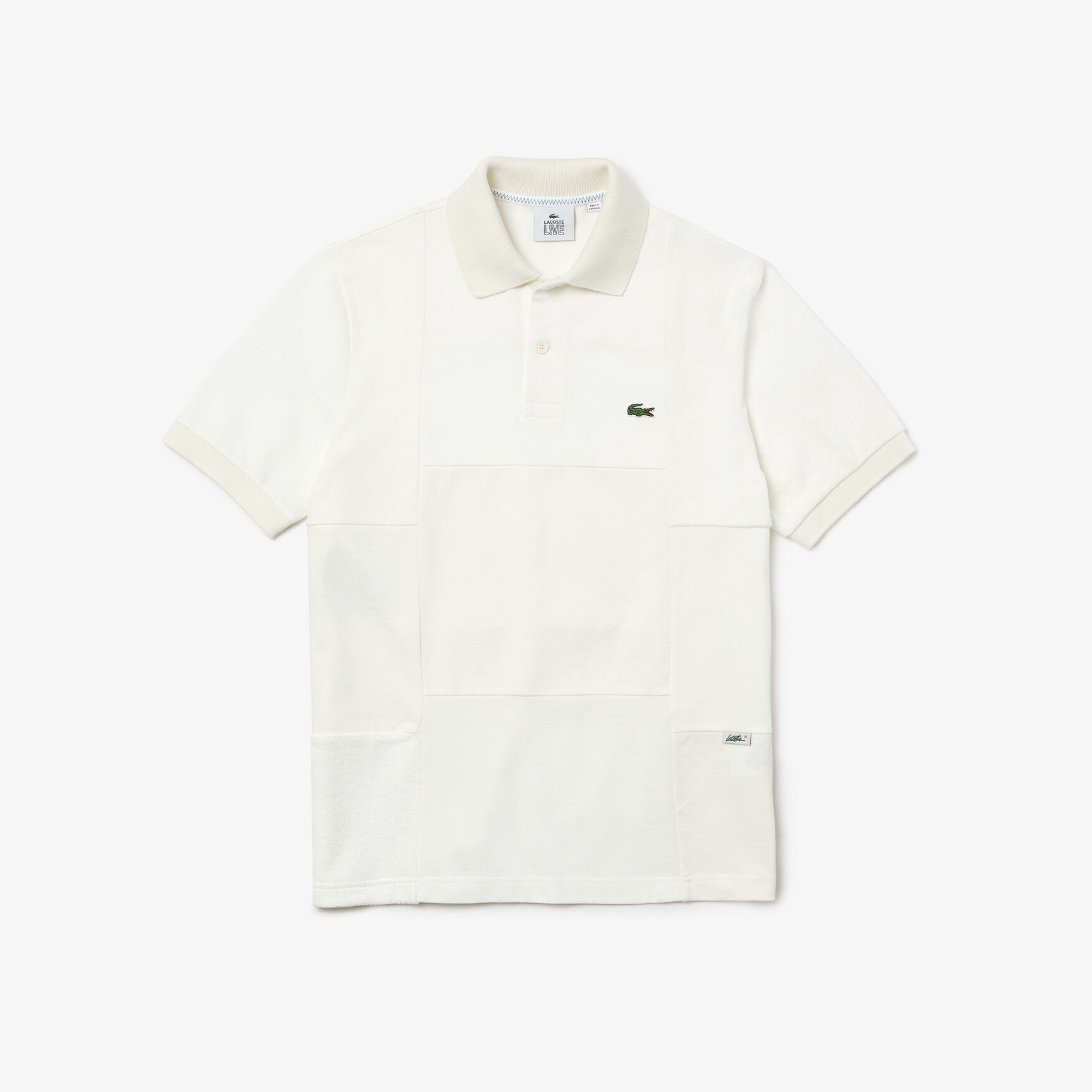 Men’s Lacoste L!VE Heritage Relaxed Fit Piqué And Bouclé Polo Shirt Men’s Lacoste L!VE Heritage Relaxed Fit Piqué And Bouclé Polo Shirt